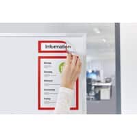 Cadre d'affichage magnetoplan magnetofix A4/A5 Magnétique Rouge 1131706 7,5 (L) x 0,8 (P) x 28,5 (H) cm 5 Unités