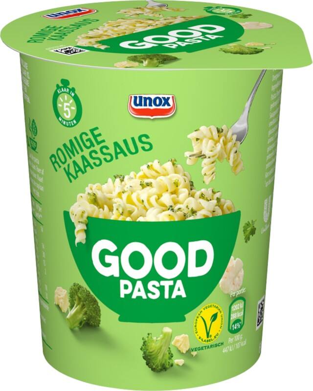 Plat cuisiné UNOX Good Pasta Cup Brocoli, fromage 8 unités