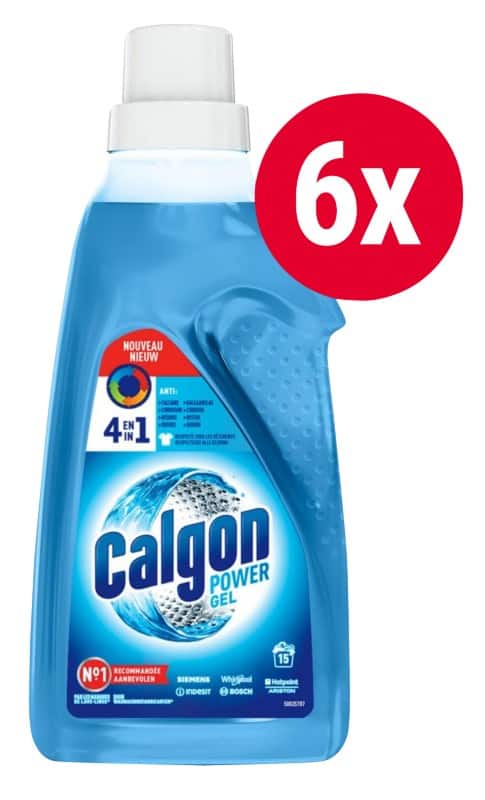 Nettoyant lave-linge Calgon 4-en-1 Gel 750 ml 6 unités