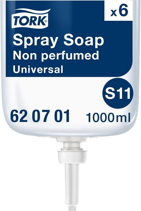 Savon pour les mains Tork Liquide Non parfumé Transparent 1 L 6 unités
