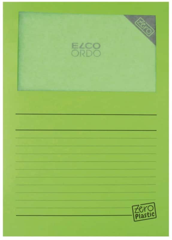 Farde à lamelle Elco A4 Vert Papier 100 unités