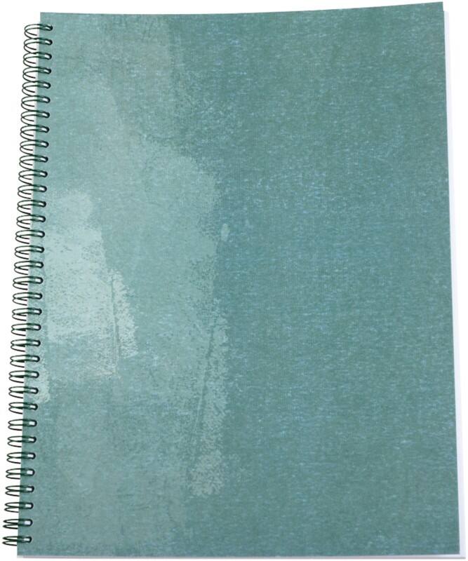 Bloc-notes Elco A4 Quadrillé Reliure spirale latérale Carton Couverture souple Vert Perforé 80 pages 2 unités