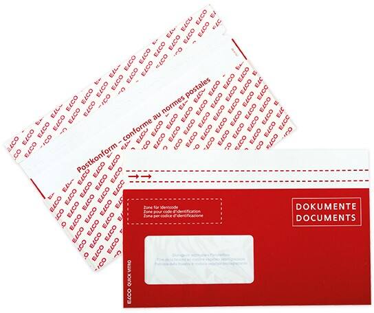 Pochette pour documents Elco Ouverture facile Rouge 22,9 cm (p) x 14,5 cm (h) 250 unités