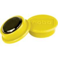 Aimants pour tableau blanc Nobo 1915288 13 mm rond jaune 10 unités