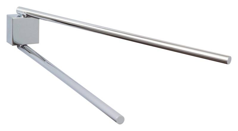 Crochet tesa Ekkro Chrome, métal Argenté 2 bras