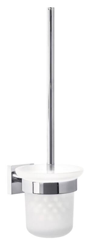 Brosse WC tesa Ekkro Argenté, blanc 39 (l) x 11,6 (p) x 14,7 (h) cm