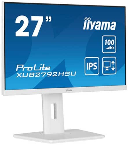 Moniteur iiyama ProLite Matt 68,6 cm (27'') LED XUB2792HSU-W6 Blanc