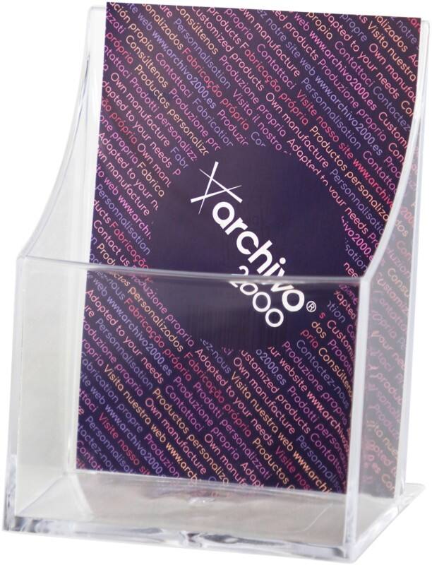 Porte-brochures Archivo 2000 DL 1 Niveaux PS (Polystyrène) Transparent 6141 CS TP
