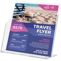 Porte-brochures Archivo 2000 A4 1 Niveaux PS (Polystyrène) Transparent 6143 CS TP