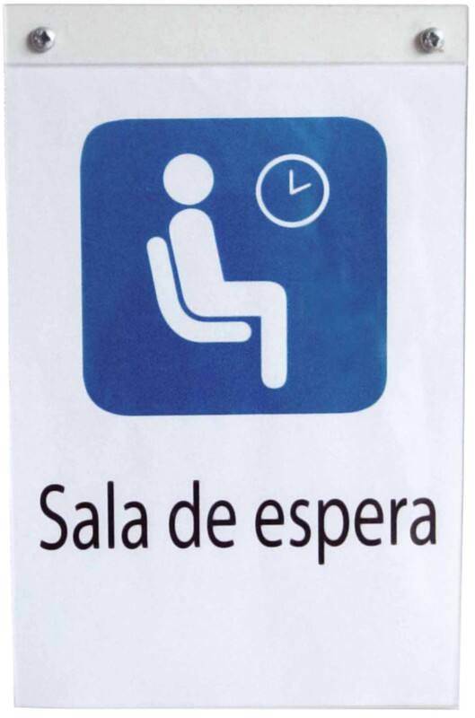 Porte-visuel Archivo 2000 A5 portrait Montage mural 15 (l) x 23,5 (h) cm Transparent