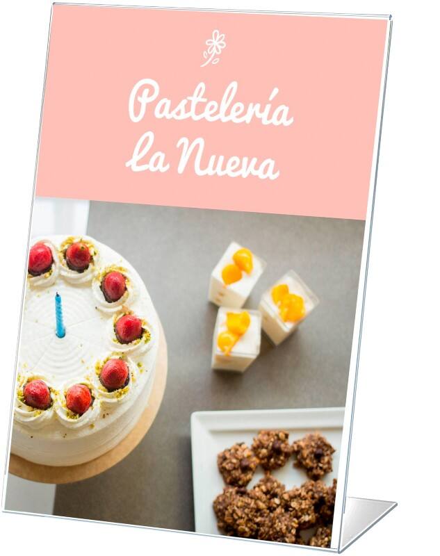 Porte-visuel Archivo 2000 A6 Portrait En forme de L 10,5 (l) x 4,5 (p) x 15 (h) cm Transparent