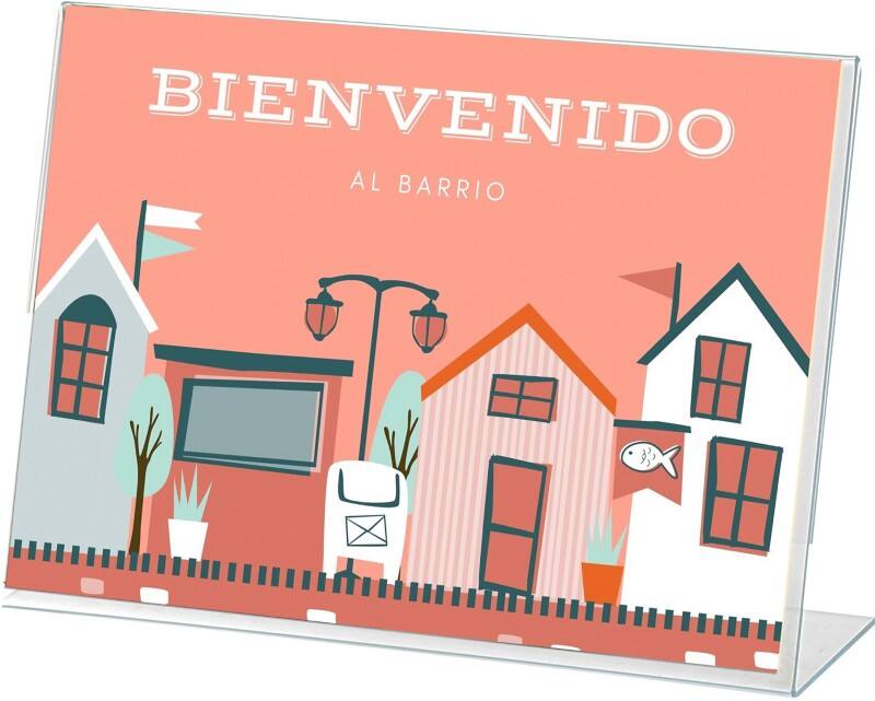 Porte-visuel Archivo 2000 A4 Paysage En forme de L 30 (l) x 6,5 (p) x 20,5 (h) cm Transparent