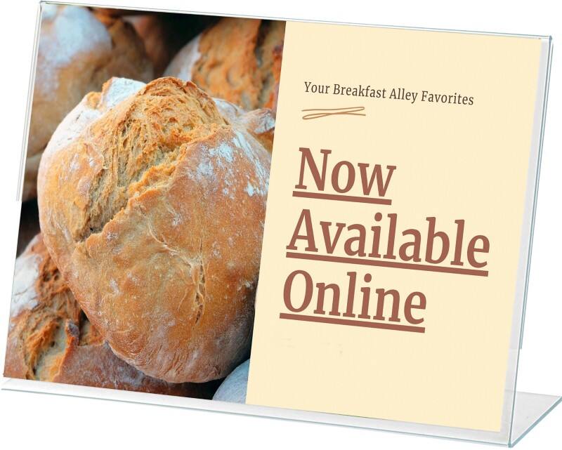 Porte-visuel Archivo 2000 A5 Paysage En forme de L 21 (l) x 5 (p) x 15 (h) cm Transparent