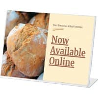 Porte-visuel Archivo 2000 A5 Paysage En forme de L 21 (l) x 5 (p) x 15 (h) cm Transparent