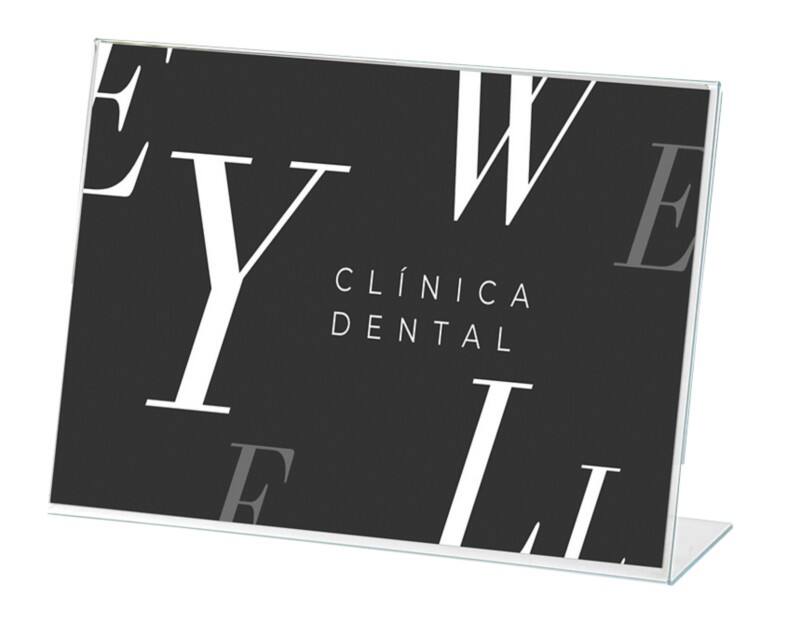 Porte-visuel Archivo 2000 A7 Paysage En forme de L 7,5 (l) x 2,5 (p) x 5,5 (h) cm Transparent