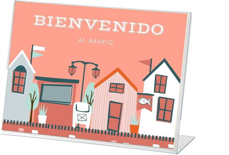 Porte-visuel Archivo 2000 60 x 90 mm En forme de L 9 (l) x 3 (p) x 6 (h) cm Transparent