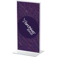 Porte-visuel Archivo 2000 DL En forme de T 10 (l) x 7 (p) x 21,5 (h) cm Transparent