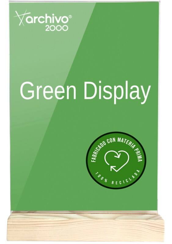 Porte-visuel Archivo 2000 A4 Paysage En forme de T 21 (l) x 4 (p) x 33 (h) cm Transparent