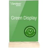 Porte-visuel Archivo 2000 A4 Paysage En forme de T 21 (l) x 4 (p) x 33 (h) cm Transparent