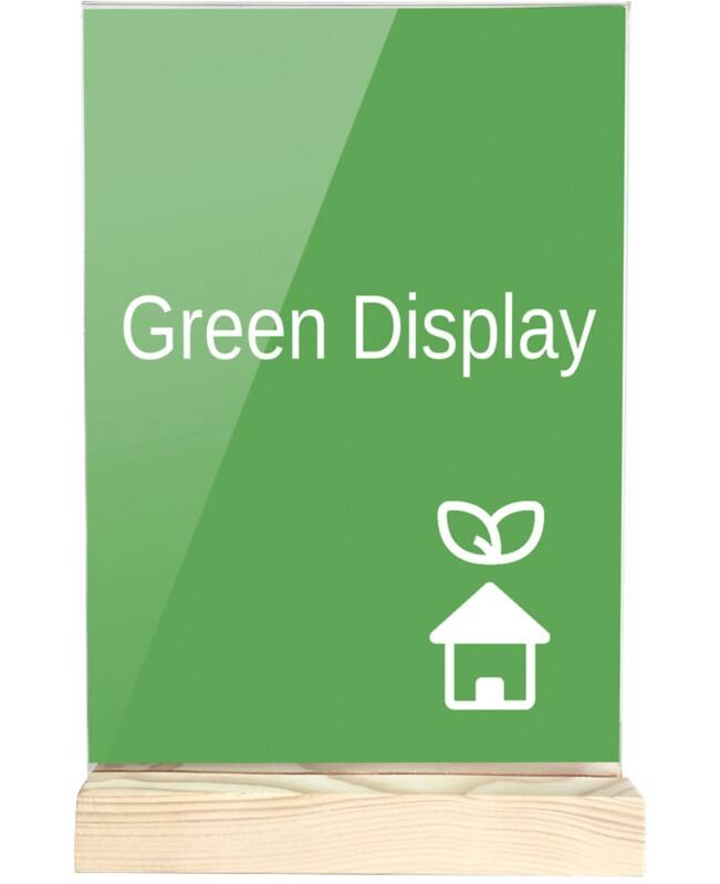 Porte-visuel Archivo 2000 A7 En forme de T 7,5 (l) x 3 (p) x 12,5 (h) cm Transparent