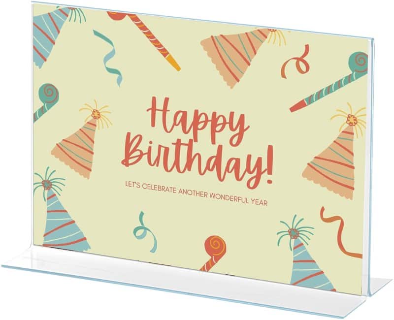 Porte-visuel Archivo 2000 A3 Paysage En forme de T 42 (l) x 10 (p) x 30,5 (h) cm Transparent