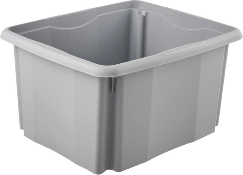Boîte de rangement keeeper Plastique 24 L Gris 34,5 x 41 x 22 cm