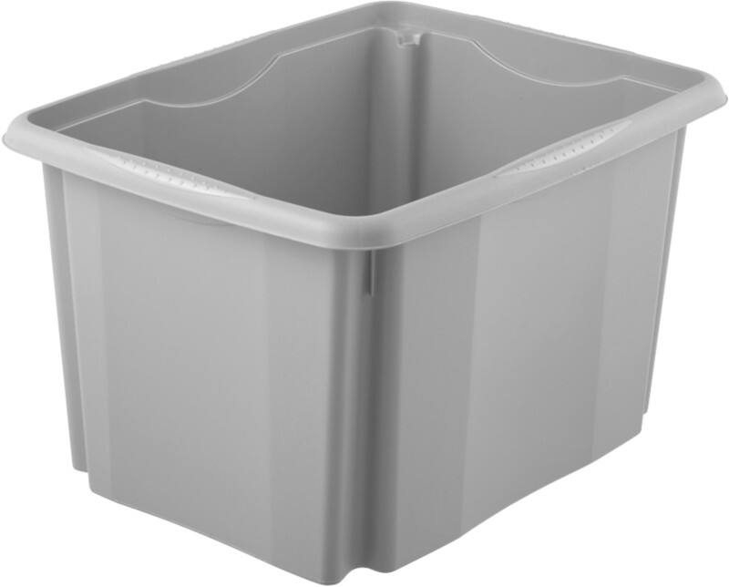 Boîte de rangement keeeper Plastique 30 L Gris 34,5 x 44,5 x 27 cm