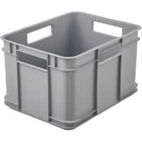 Boîte de rangement keeeper Plastique 16 L Gris 27 x 35 x 22 cm