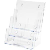 Porte-brochures Deflecto A4 24,5 (L) x 16 (P) x 32,2 (H) cm Transparent  