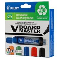 Marqueur Pilot V-Board Master M Assortiment Moyen Biseauté 5,2 mm 50% Recyclé 5 Unités
