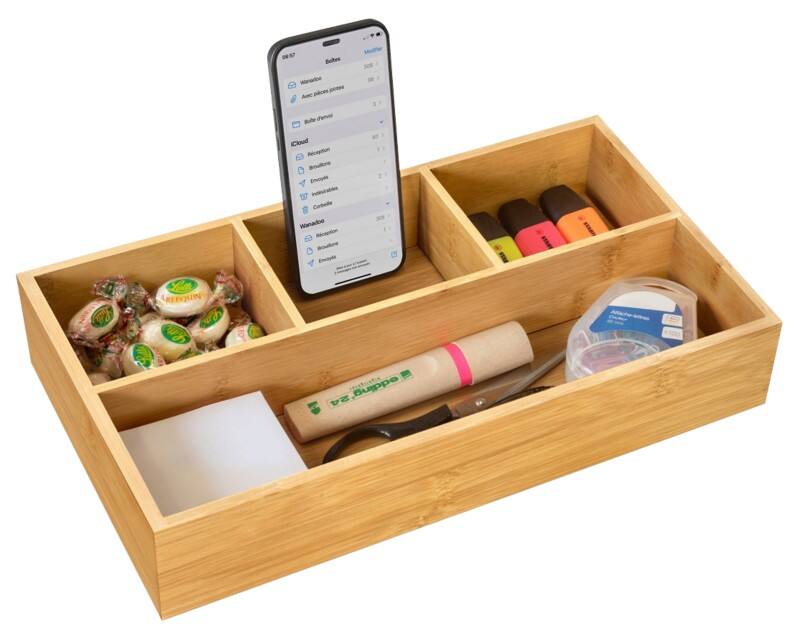 Organiseur CEP Silva Bambou Brun 33 x 20,2 x 6,3 cm