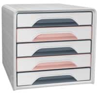 Module à tiroirs CEP Mineral Plastique Assortiment 5 Tiroirs 28,8 cm x 27 cm