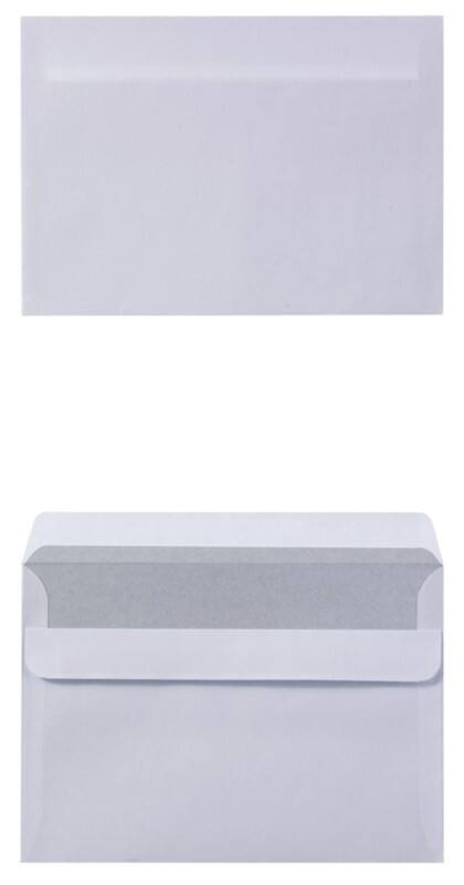 Enveloppes Viking Sans Fenêtre C6 162 (L) x 114 (H) mm Autocollante Blanc 80 g/m² 100 Unités