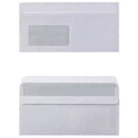 Enveloppes professionnelles Viking Avec fenêtre DL 220 (l) x 110 (h) mm Autocollante Blanc 80 g/m2 1000 unités