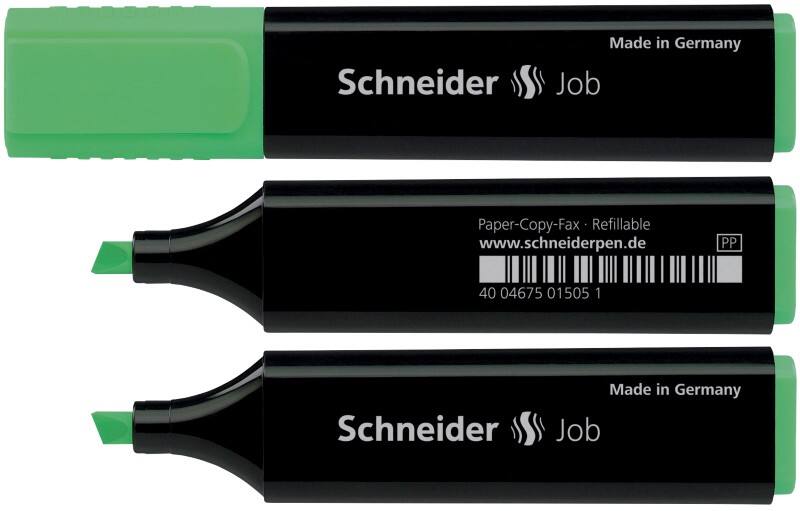 Surligneur Schneider 1504 Vert Biseauté 1 - 5 mm Rechargeable