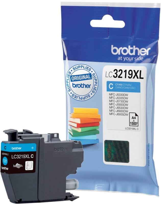 Cartouche jet d’encre Brother LC3219XLC D'origine Cyan