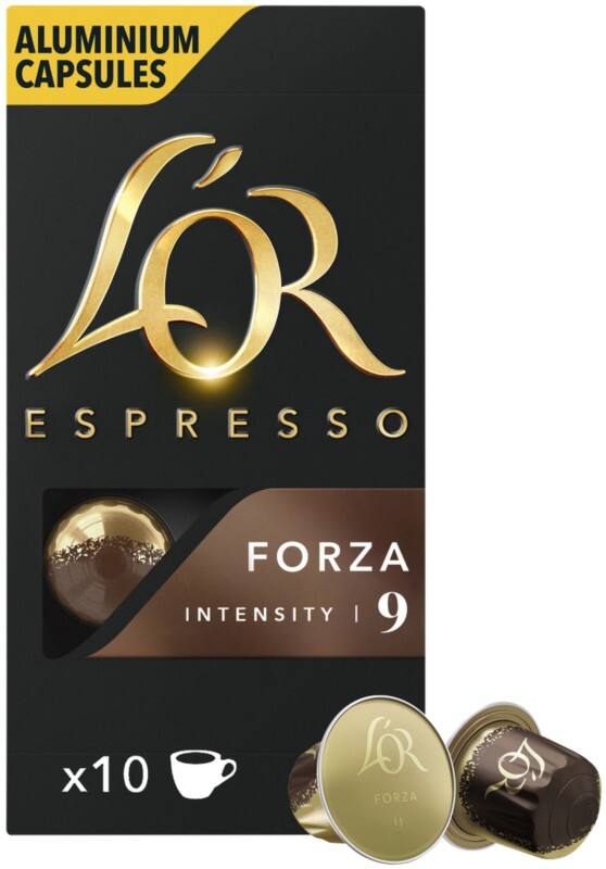 Capsules de café L'OR Forza Nespresso Capsules Fort 100 unités de 0,5 g