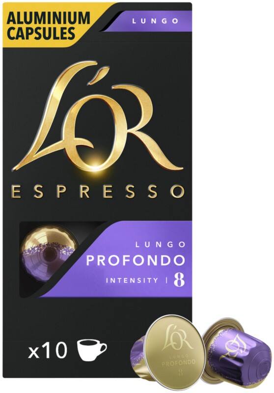 Capsules de café L'OR Espresso Lungo Profondo Nespresso Capsules Moyen 100 unités de 0,5 g