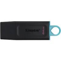 Clé USB Kingston DataTraveler Exodia 64 Go Noir, turquoise