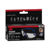 Lunettes de protection 3M Bleu, noir S1CB-1