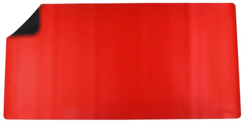 Sous-main Deflecto Cuir artificiel, PVC (Polychlorure de vinyle) Noir, rouge 120 x 60 cm