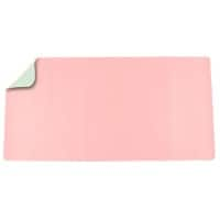 Sous-main Deflecto Faux cuir, PVC (Polychlorure de vinyle) Vert, rose 80 x 40 cm