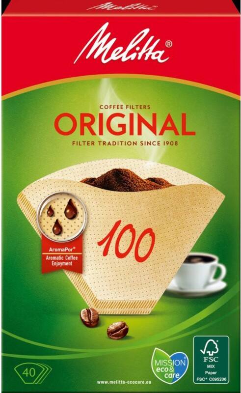 Filtre à café Melitta ORIGINAL 100 Brun 133 mm 40 unités
