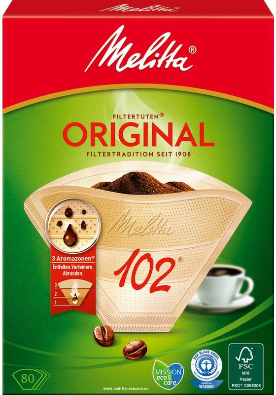 Filtre à café Melitta ORIGINAL 102 Brun 80 unités
