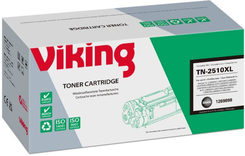 Toner Viking TN-2510XL Compatible Brother Noir   