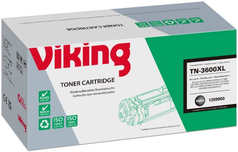 Toner Viking TN-3600XL Compatible Brother Noir   