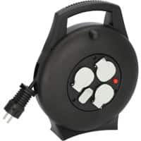 brennenstuhl Vario Line Enrouleur de Câble 3-Voies USB-A 10 m Noir 1093900600