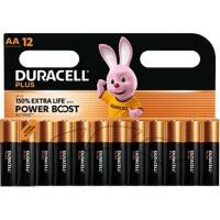 Piles Duracell Plus Power Boost AA LR6 Alcaline 12 Unités