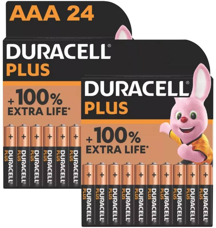 Piles Duracell Plus Power Boost AAA LR03 Alcaline 24 Unités