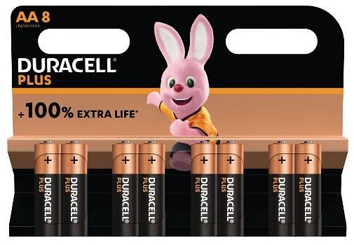 Piles Duracell Plus Power Boost AA LR6 Alcaline 8 Unités